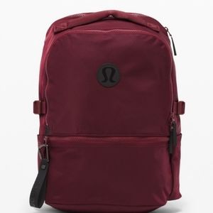 NWOT Lululemon New Crew Backpack in Red Merlot, 22L